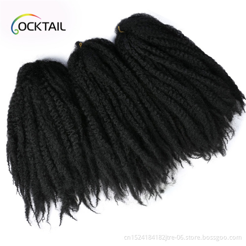 pre twisted afro kinky twist braid hair extension african kinky curly synthetic braiding hair, afro twist wave hair extensions